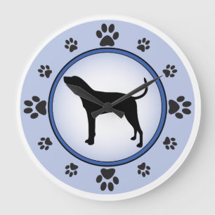 Treeing Walker Coonhound Stor Klocka