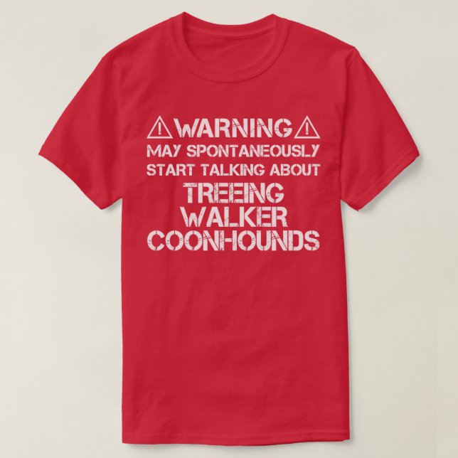 Treeing Walker Coonhound T Shirt (Design framsida)