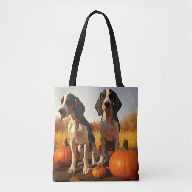Treeing Walker Coonhound Valp Höst Pumpa Tygkasse (Framsida)