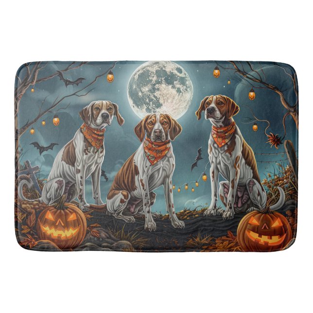 Treeing Walker Halloween Kuslig Badrumsmatta (Framsidan)