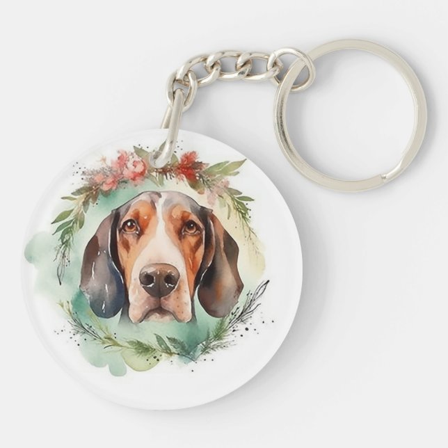 Treeing Walker-julens andningsfest Festive Valp (Baksidan)