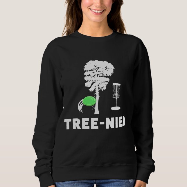 Treejection Disk Golf Funny Träd Frisbee Golf Disk T Shirt (Framsida)