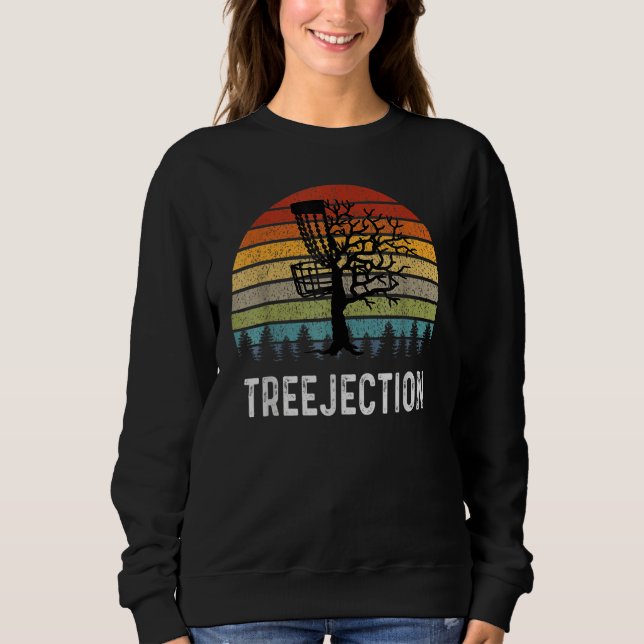 Treejection Funny Disc Golf Frisbee For Men Women T Shirt (Framsida)