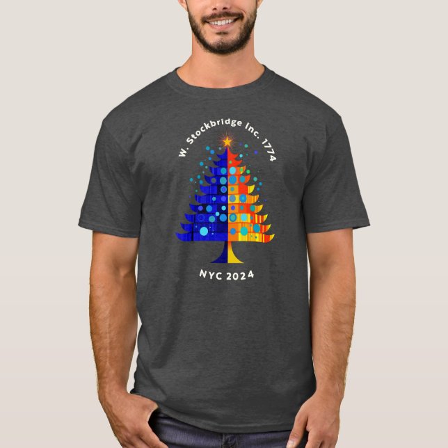 Treemazing Stockbridge Mörk Manar 2 Tone T-Shirt (Framsida)