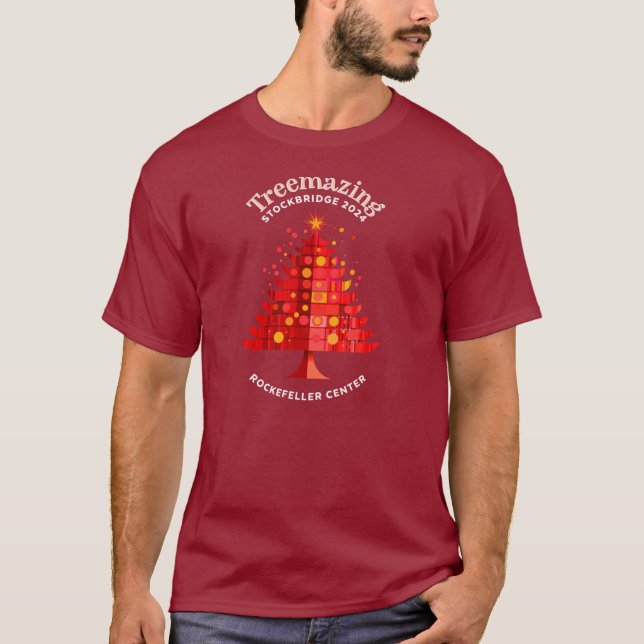 Treemazing Stockbridge Red T-Shirt (Framsida)