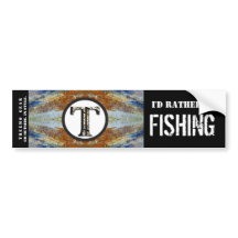 Treemo Nature Personlig Bumper Sticker - Fish
