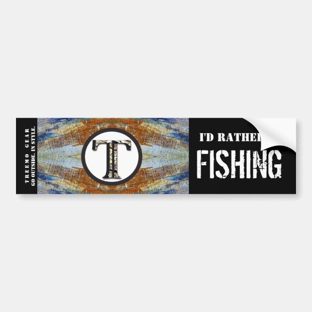 Treemo Nature Personlig Bumper Sticker - Fish Bildekal (Framsidan)