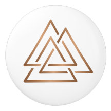 Treenighetsknut - minimalistisk brons linjekonst