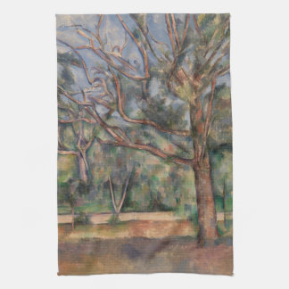 Trees and Road, Post Impressionist Landscape Kökshandduk