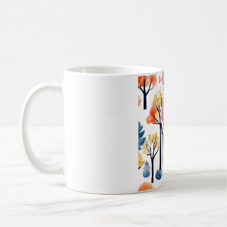 Trees in Watercolor Kaffemugg