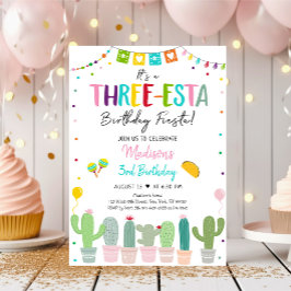 Treesta Fiesta Cactus Girl Birthday Inbjudningar