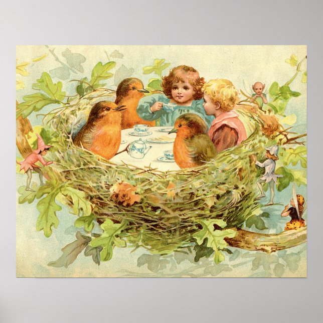 Treetop Tea Party Poster (Framsidan)