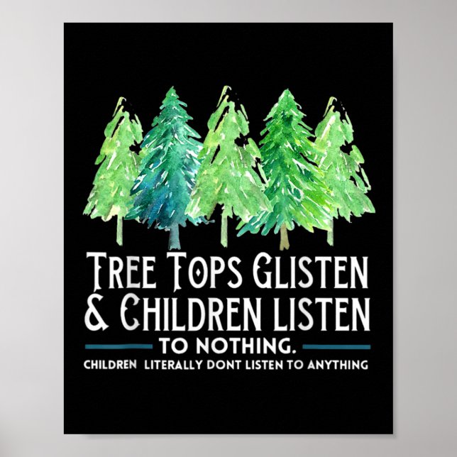 TreeTops lyssnar och barnen lyssnar inte på nåt. Poster (Framsidan)