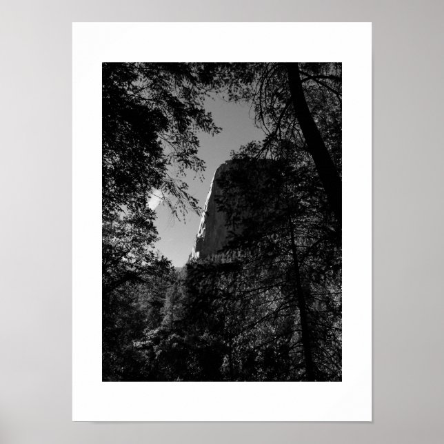Treeview Yosemite Black and White Photography Poster (Framsidan)
