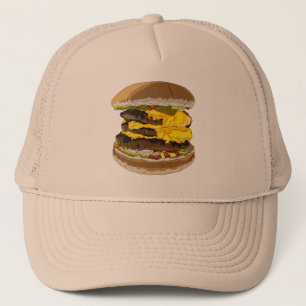 Trefaldig Cheeseburgertruckerkeps Keps