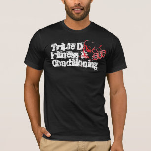 Trefaldig D-kondition & villkorasvart T Tee Shirt