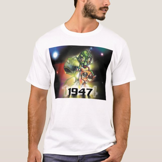 trefaldig främling 1947 tee shirt (Framsida)