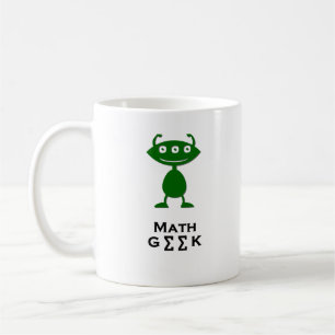 Trefaldig grönt för ögaMathGeek Kaffemugg