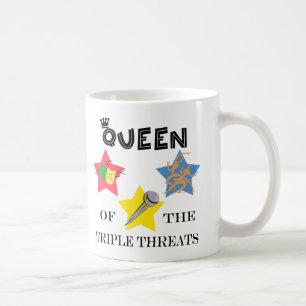 Trefaldig hotdrottningmugg kaffemugg