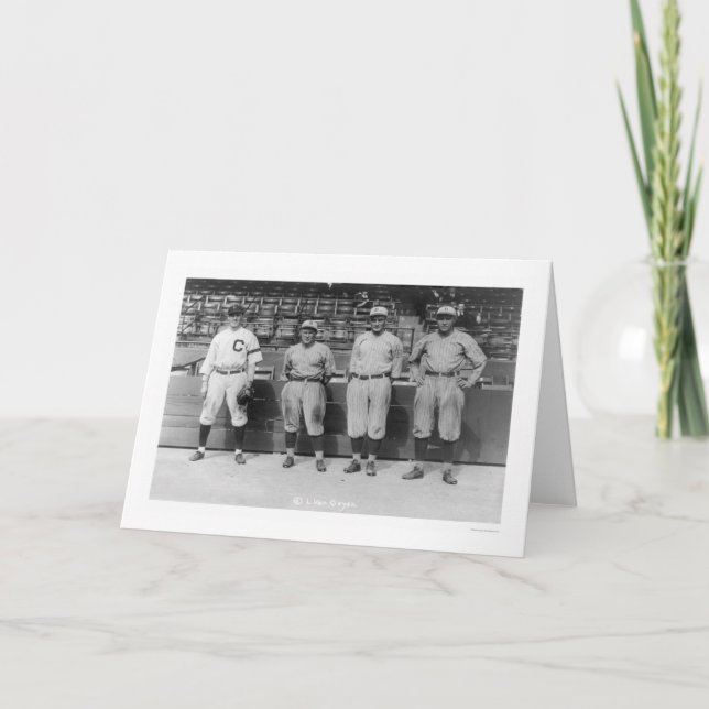 Trefaldig lekbaseball 1920 kort (Framsida)