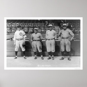 Trefaldig lekbaseball 1920 poster