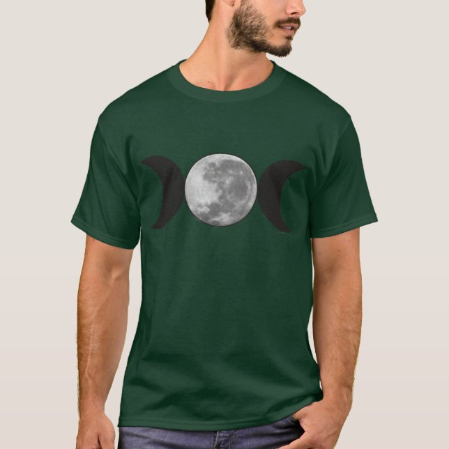 Trefaldig måne med månen t-shirt (Framsida)