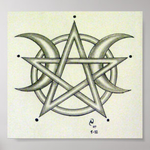 Trefaldig måne poster