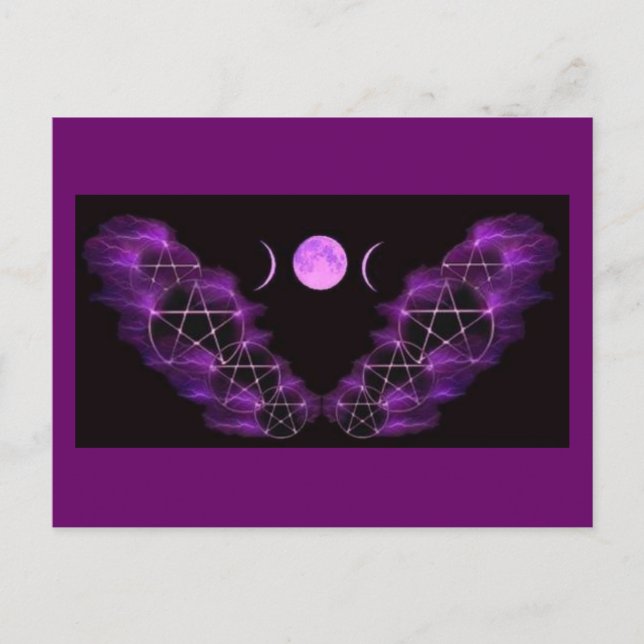 Trefaldig måne vykort (Framsida)