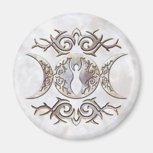 Trefaldig måneMoonstone Magnet
