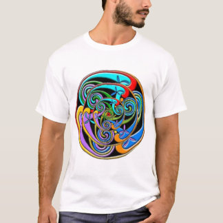 Trefaldig spiral grafisk designT-tröja Tee Shirt