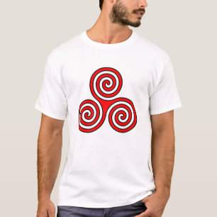 trefaldig spiral symbolgudinnanewgrange, ireland t-shirt