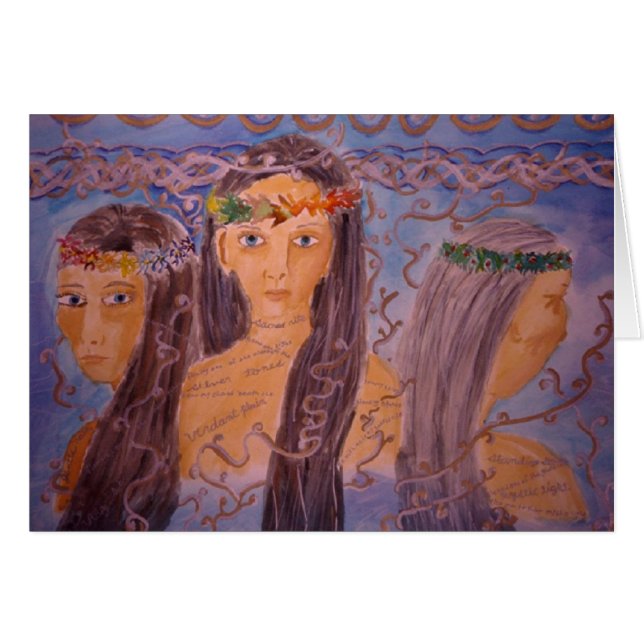 Trefaldiga Goddes Hälsningskort (Framsidan Horizontal)