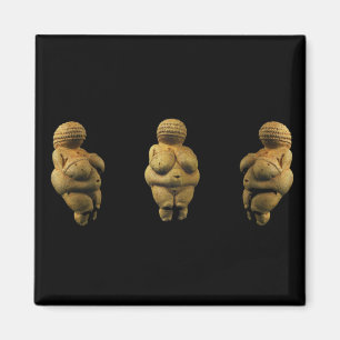Trefaldiga Venus av den Willendorf magneten Magnet