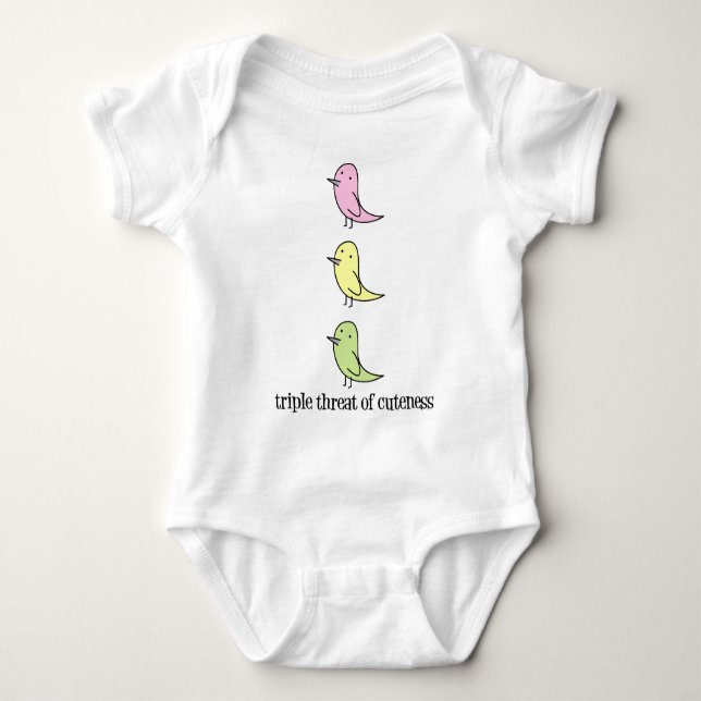 Trefaldigt hot av Cuteness Tröja (Framsida)