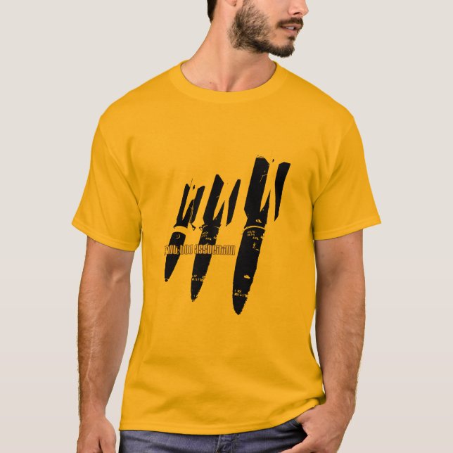 Trefaldigt hot för HBA (manar) Tee Shirt (Framsida)