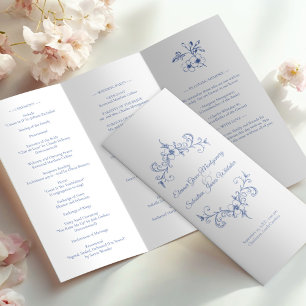 Trefaldigt program vintage Romantik Dusty Blue Brö