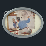 Trefaldigt självporträtt<br><div class="desc">Konstnär: Norman Rockwell | Norman Rockwell målar hans egna porträtt</div>