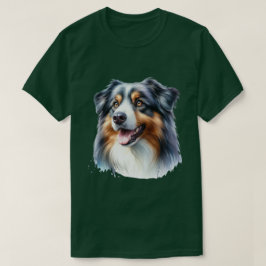 Trefärgad australisk herdehund t shirt