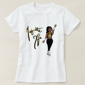 Trefärgad gul virvel T-shirt för flickor