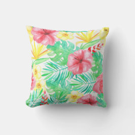 Trefärgad hawaiisk utskrift - hemdekaler utomhuskudde