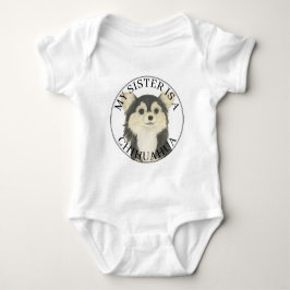 Trefärgad långhårig Chihuahua Stor syster T Shirt