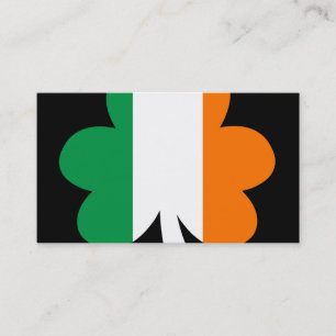 Trefärgad Shamrock Visitkort