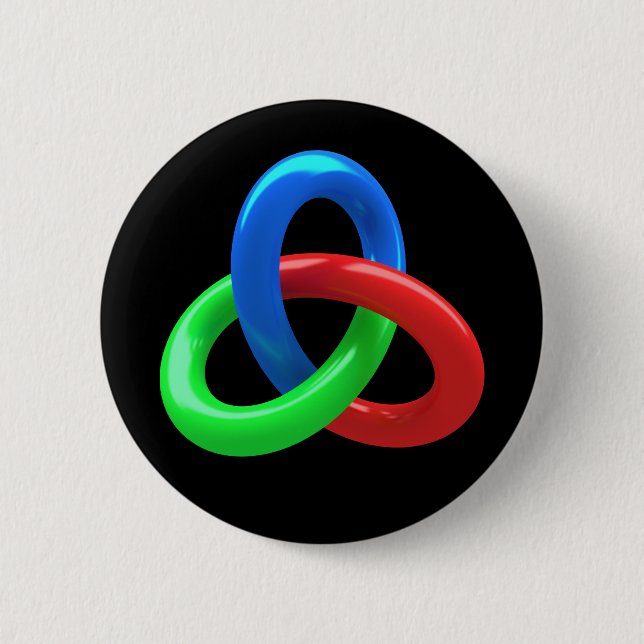 Trefoil knot knapp (Framsida)