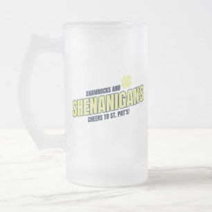 Treföljd och bus Glas Mugg med Frostig Yta