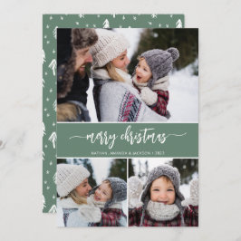 Trefoto för Rustic Modern God jul Julkort