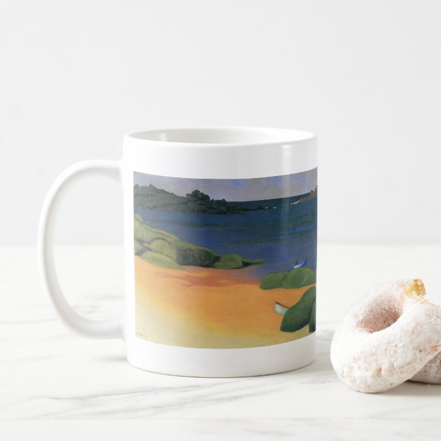 Tregastelbukten av Felix Vallotton, Finkonst Kaffemugg (Med munk)