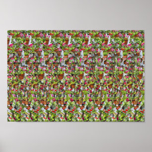 Trehjuling - Gömt 3D-utskrift Poster