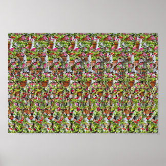 Trehjuling - Gömt 3D-utskrift Poster