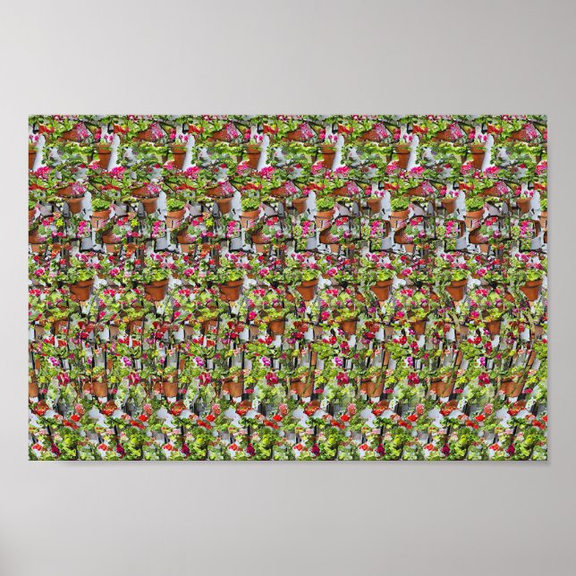 Trehjuling - Gömt 3D-utskrift Poster (Framsidan)