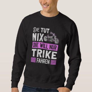 Trehjuling Motorcykel Motiv Trecykel Cykel Trehjul Lång Ärmad Tröja